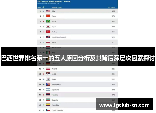 巴西世界排名第一的五大原因分析及其背后深层次因素探讨 巴西世界排名第一的五大原因分析及其背后深层次因素探讨