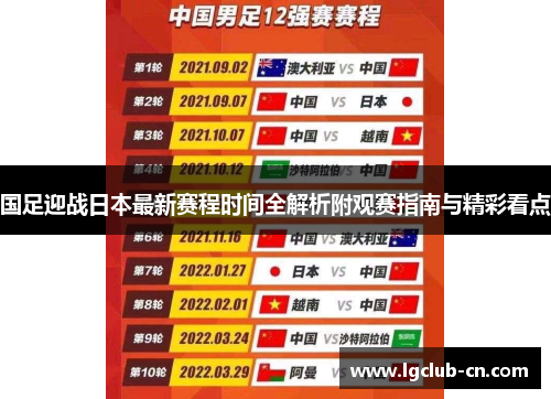 国足迎战日本最新赛程时间全解析附观赛指南与精彩看点 国足迎战日本最新赛程时间全解析附观赛指南与精彩看点
